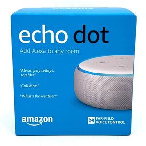 Echo Dot (3rd Gen) Smart Speaker With Alexa Far Field Voice Control White New